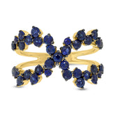 1.75ct 14k Yellow Gold Blue Sapphire Lady's Ring